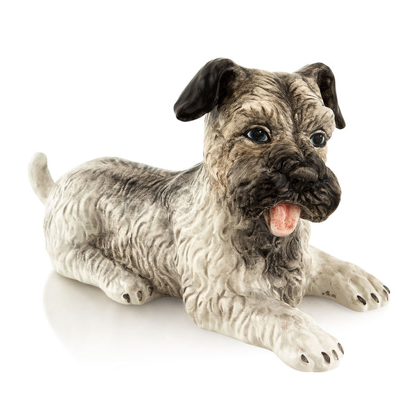 Cane Terrier 26x15 in ceramica Colorato