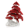Albero Bonsai Shakan h50 in ceramica colore Bianco Rosso